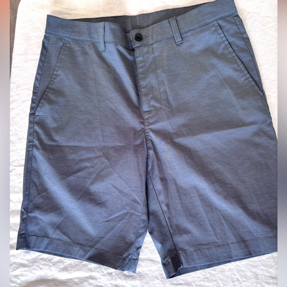 Ben Hogan Men’s Tradewinds Blue/Grey Performance Stretch Golf Shorts Size 32